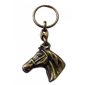 Llavero cabeza caballo en bronce