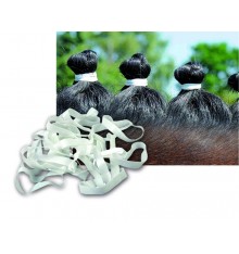 Gomas anchas para crines color blanco