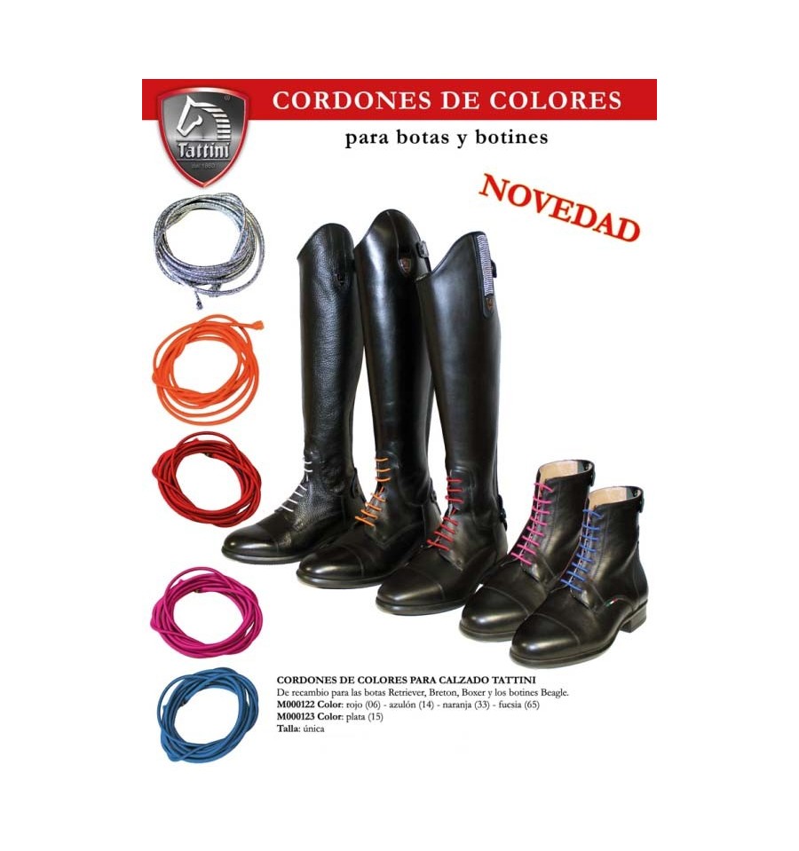 Cordones de colores para botas