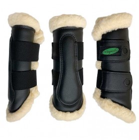Front protector with synthetic sheepskin