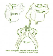 Silla potrera de cuero sillero