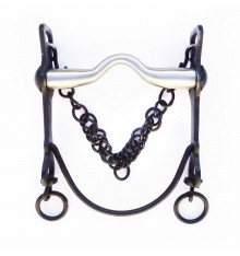 Bocado Vaquero embocadura suave inox barra curva